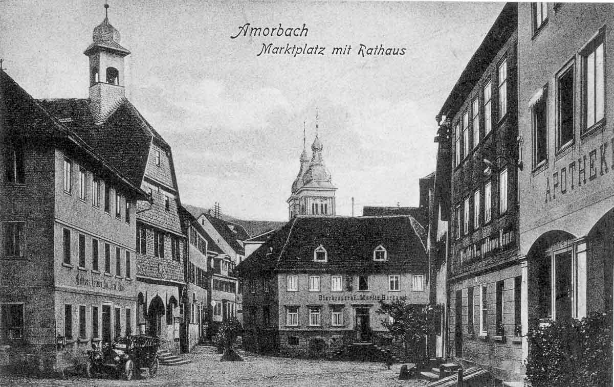 Blick auf die Brauerei Burkarth um 1905 etwa